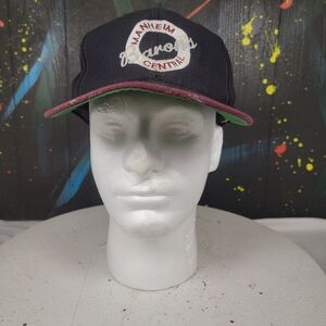 Vintage Manhiem Central Barrons Black and Red Baseball‎ Cap